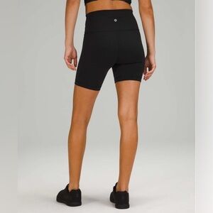 Lululemon Wunder Train High-Rise Shorts 6” Heathered Black Everlux Size 4